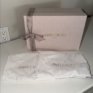 Jimmy Choo box and two bags